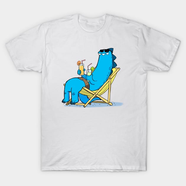 Flat out like a lizardman drinking T-Shirt by Slack Wyrm